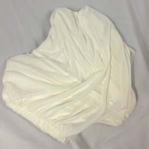 Cream Corset Styled Crop Top